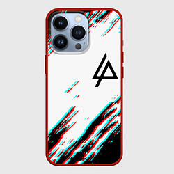 Чехол iPhone 13 Pro Linkin park краски глитч