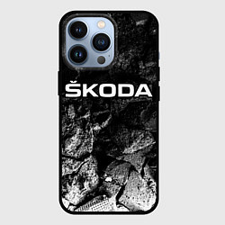 Чехол iPhone 13 Pro Skoda black graphite