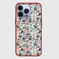 Чехол iPhone 13 Pro Дудл хипстер