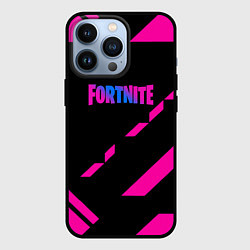 Чехол для iPhone 13 Pro Fortnite geometry pink, цвет: 3D-черный