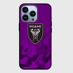 Чехол iPhone 13 Pro Inter Miami logo pattern