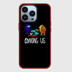 Чехол для iPhone 13 Pro Among us game, цвет: 3D-красный