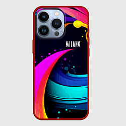 Чехол для iPhone 13 Pro Neon abstraction - Milano, цвет: 3D-красный