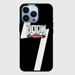 Чехол iPhone 13 Pro Doom eternal geometry white