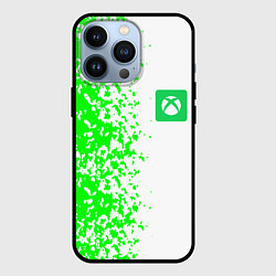 Чехол iPhone 13 Pro Xbox кислотные зеленые краски