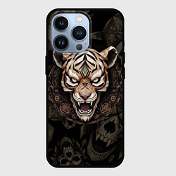 Чехол iPhone 13 Pro Магический тигр с древними рунами