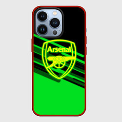 Чехол iPhone 13 Pro Arsenal geometry line green
