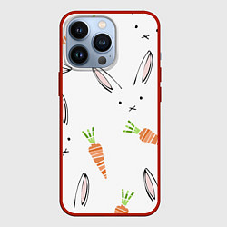 Чехол iPhone 13 Pro Морковный зая