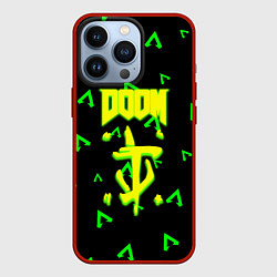 Чехол iPhone 13 Pro Doom лого кислота