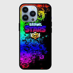 Чехол iPhone 13 Pro Brawl stars неоновый узор