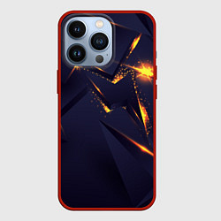 Чехол iPhone 13 Pro Золотые неоновые плиты
