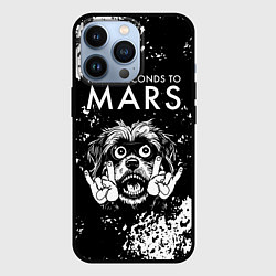 Чехол iPhone 13 Pro Thirty Seconds to Mars рок пес