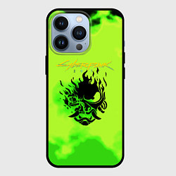 Чехол для iPhone 13 Pro Cyberpunk кислотный, цвет: 3D-черный