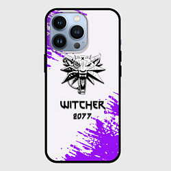 Чехол iPhone 13 Pro The Witcher 2077 неоновые краски