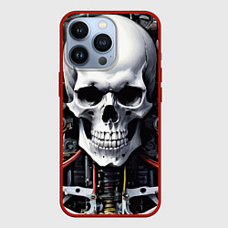 Чехол iPhone 13 Pro Cyber skull - ai art