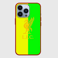 Чехол iPhone 13 Pro Ливерпуль текстура спорт
