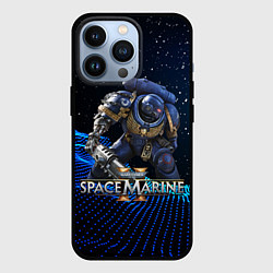Чехол для iPhone 13 Pro Warhammer 40000 space marine 2 ультрамарин, цвет: 3D-черный