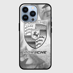 Чехол iPhone 13 Pro Porsche - white gradient