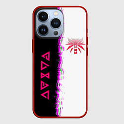 Чехол iPhone 13 Pro The Witcher logo краски