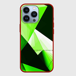 Чехол для iPhone 13 Pro Кислотная геометрия, цвет: 3D-красный
