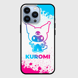 Чехол iPhone 13 Pro Kuromi neon gradient style