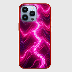 Чехол iPhone 13 Pro Pink lightnings - ai art fantasy