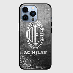 Чехол iPhone 13 Pro AC Milan - grey gradient