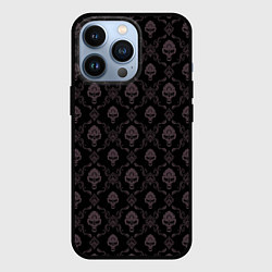 Чехол для iPhone 13 Pro Черепа - узор, цвет: 3D-черный