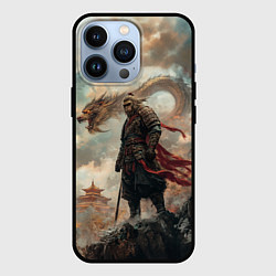 Чехол для iPhone 13 Pro Wukong и дракон, цвет: 3D-черный