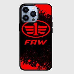 Чехол для iPhone 13 Pro FAW - red gradient, цвет: 3D-черный