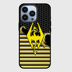 Чехол iPhone 13 Pro Skyrim gold edinion