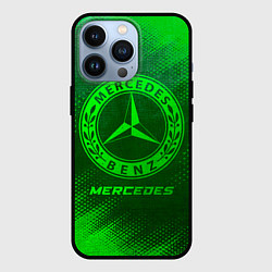 Чехол iPhone 13 Pro Mercedes - green gradient