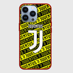 Чехол для iPhone 13 Pro Juventus pattern fc, цвет: 3D-красный