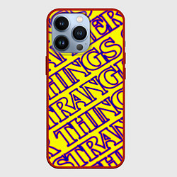 Чехол для iPhone 13 Pro Stranger Things serials, цвет: 3D-красный