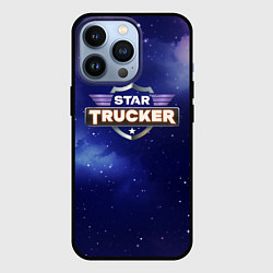 Чехол для iPhone 13 Pro Star Trucker logo space, цвет: 3D-черный