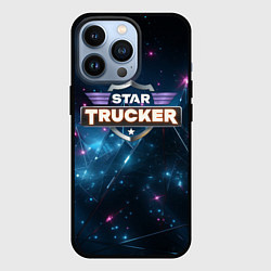 Чехол для iPhone 13 Pro Star Trucker logo space, цвет: 3D-черный