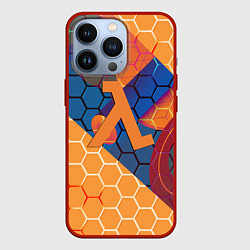 Чехол iPhone 13 Pro Half life hexagon steel