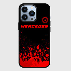 Чехол iPhone 13 Pro Mercedes - red gradient посередине