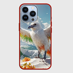 Чехол iPhone 13 Pro Птица на фантастическом пляже