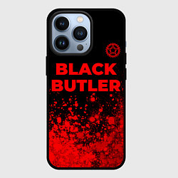 Чехол для iPhone 13 Pro Black Butler - red gradient посередине, цвет: 3D-черный