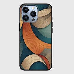 Чехол для iPhone 13 Pro Абстракция теплые контрасты, цвет: 3D-черный