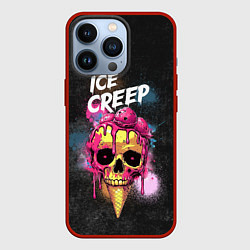 Чехол iPhone 13 Pro Ice creep - рожок мороженого черепа