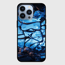 Чехол для iPhone 13 Pro Куски разбитого льда, цвет: 3D-черный