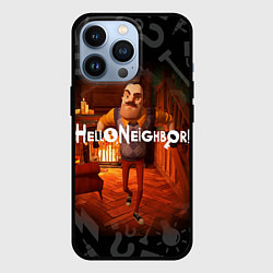 Чехол для iPhone 13 Pro Привет сосед у камина, цвет: 3D-черный