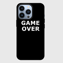 Чехол iPhone 13 Pro Game over white logo