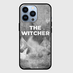 Чехол iPhone 13 Pro The Witcher - grey gradient посередине