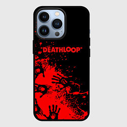 Чехол для iPhone 13 Pro Deathloop руки краска, цвет: 3D-черный