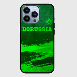 Чехол iPhone 13 Pro Borussia - green gradient посередине