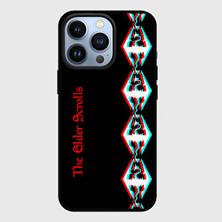 Чехол iPhone 13 Pro The Elder Scrolls glitch logo