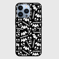 Чехол iPhone 13 Pro Marshmello pattern music